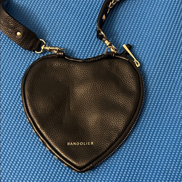 Bandolier Black Heart Crossbody Bag - Picture 1 of 7